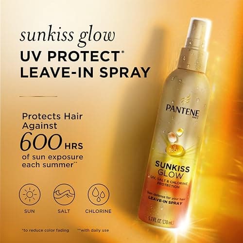 Pantene Sunkiss Glow Multitasking Spray, UV Hair Protection, Repairs Damage, Leave-In Conditioning Treatment, 5.7 oz thumbnail 2
