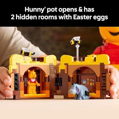 LEGO | Disney Winnie the Pooh - Building Set for Adults - Display Model w/Honey Pot, Collectible Minifigure & Eeyore Figure - DIY Nostalgic Gift Idea for Fans - 43300 thumbnail 7