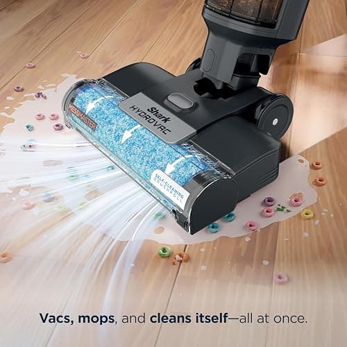 Shark | Wet Dry Vacuum Cleaner | Vacuum and Mop Combo | HydroVac MessMaster | 3-in-1 Self-Cleaning + Powerful Suction | 2 Brushrolls & 2 Solutions Included | Hardwood Floor & Area Rug Cleaner | AW261 thumbnail 2