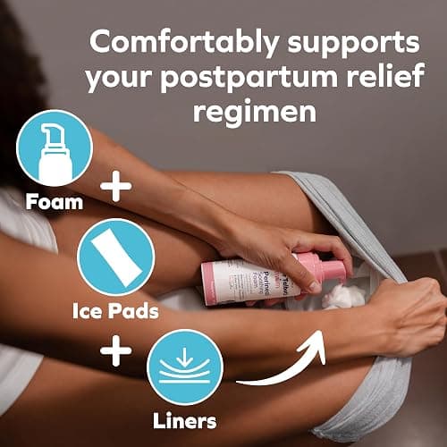 Dr. Talbot's Mom Postpartum Underwear - 8 Count - Size X-Large Disposable Panties for Postpartum Care - Gray thumbnail 6