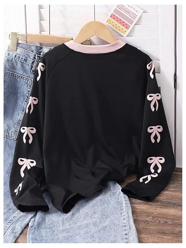 SOLY HUX Girl's Cute Shirts Y2k Jersey Tops Long Sleeve Crew Neck T-Shirt Teen Girl Clothes thumbnail 3