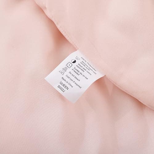 ROSGONIA Comforter Full Size for Girls Boys Teens Blush, 3pcs(1 Boho Pink Comforter & 2 Pillowcases) Lightweight Dorm Bedding Soft All Season Bed Set thumbnail 9