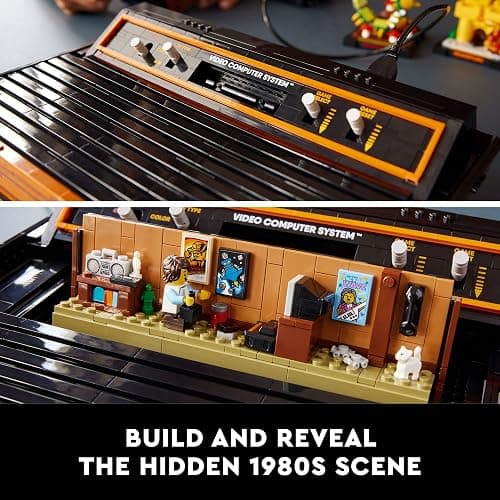 LEGO Icons Atari 2600 Building Set 10306 - Retro Video Game Console and Gaming Cartridge Replicas, Featuring Minifigure and Joystick, Nostalgic 80s Gift for Gamers and Adults thumbnail 5