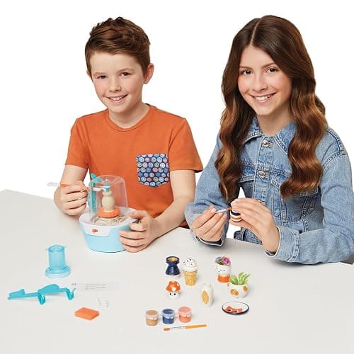 Make It Real Mini Pottery Studio - 26-Piece DIY Pottery Kit with Mess-Free Air Dry Clay - Create 10 Miniature Projects, Beginner to Master Levels - Innovative Centering Tool - Great for Kids Ages 8 thumbnail 2