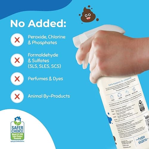 Miss Mouth's Messy Eater Stain Treater Spray - 16oz Stain Remover - Newborn & Baby Essentials - No Dry Cleaning Food, Grease, Coffee Off Laundry, Underwear, Fabric thumbnail 5