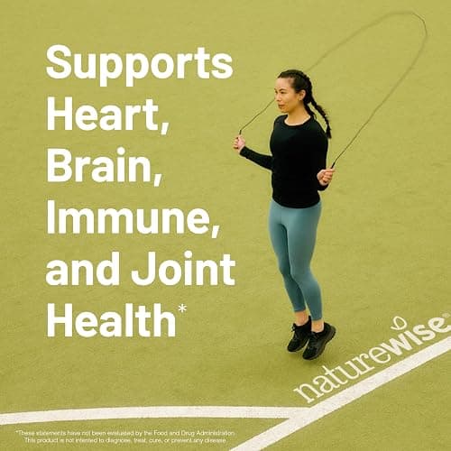 NatureWise Extra-Strength Omega 3 Fish Oil Supplement - 1000mg per Serving - 600 EPA & 400 DHA and Vitamin E - Support for Heart & Brain Health - Lemon Flavor, GMO-Free - 60 Softgels[1-Month Supply] - 60 Count (Pack of 1) - Omega 3 thumbnail 2