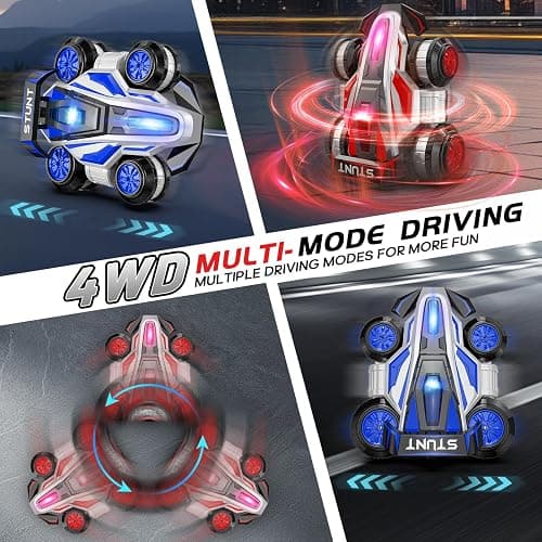 ZSYMIMRC High-Speed Drift RC Stunt Deformation Car, 360-Degree Rotating Transforming RC Car, Birthday Gift for Boys and Girls Aged 6-16 thumbnail 2