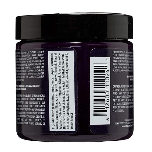 MANIC PANIC Classic Purple Haze Semi Permanent Hair Color - Warm Dark Purple Hair Dye for Women & Men That Lasts 4-6 Weeks - Vegan, Ammonia & Cruelty-Free - Create & Mix Custom Shades (4oz) thumbnail 2