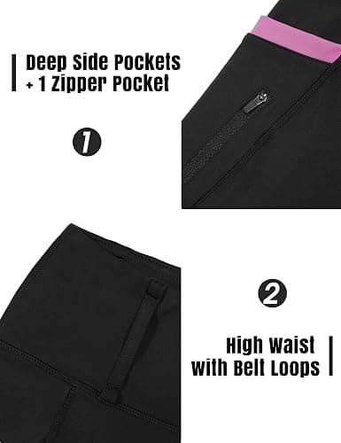 FitsT4 Sports Girls Riding Pants Full Seat High Waist Kids Equestrian Breeches Horse Schooling Tights Zipper Pockets thumbnail 3