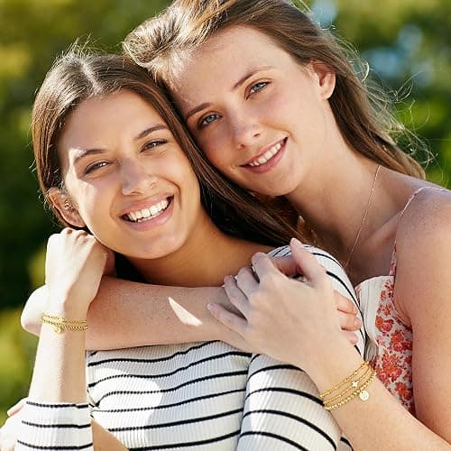 Turandoss Gold Cross Bead Bracelets Sets for Women Girls - Dainty Layered Cross Bracelets for Women Beaded Initial Bracelet Stack Gold Cuff Letter A-Z Bracelet Jewelry Gifts for Girls Her thumbnail 7