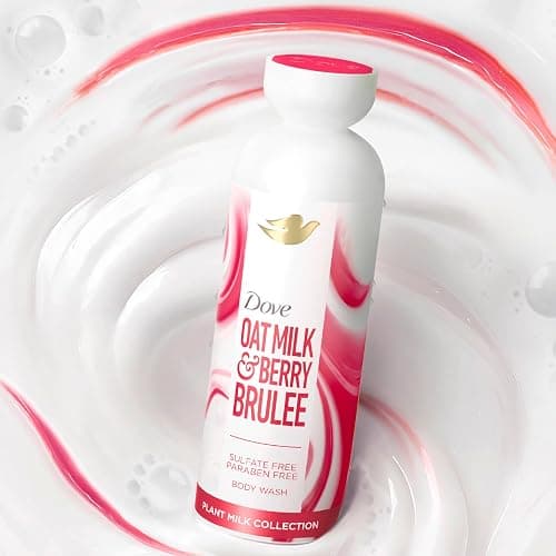 Dove Plant Milk Cleansing Body Wash Oat Milk & Berry Brulee 17.5 fl oz | For dry skin, Helps moisturize skin, With oat milk blend, Sulfate-free formula, Paraben-free care thumbnail 7