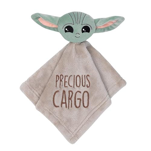 Lambs & Ivy Star Wars Mandalorian Baby Yoda Wearable Blanket/Lovey Gift Set 2pc thumbnail 5