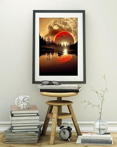 12 Pack Diamond Art Kits for Adults, Sunset Landscape 5D Diamond Painting for Adult Beginners,DIY Full Drill Round Gem Painting Dot Art Sets,Home Wall Decor 9.8x13.8 Inch thumbnail 8