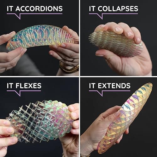 Morf Fidget Worm Toy - Flexible 3D Sensory Slug Figgy Toy for Kids, Teens, and Adults – Stretchy, Quiet, Stress and Anxiety Relief, Focus - For Play, School, Work Gifts, Great For Classroom and Office thumbnail 4