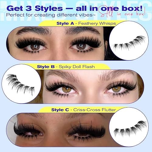 Spiky Bottom Lashes Individual Thick Volume Bottom Lash Clusters Manga Lower Eyelash Extensions 6-8MM Wispy Bottom Cluster Lashes 240pcs DIY Bottom Lash Extension at Home by calphdiar thumbnail 4
