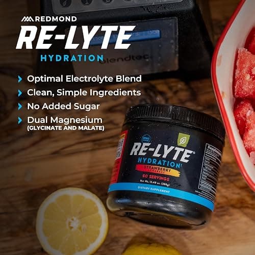 REDMOND Re-Lyte Hydration Electrolyte Powder Mix (Strawberry Lemonade) thumbnail 4