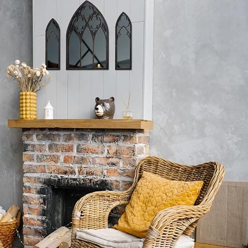 BOUMUSOE 3 Pack Gothic Mirrors, Cathedral Arch Frame, Tiny Gothic Room Decor - 9.8 inches Spooky Decorative Rustic Wall Hanging for Bedroom & Bathroom thumbnail 2