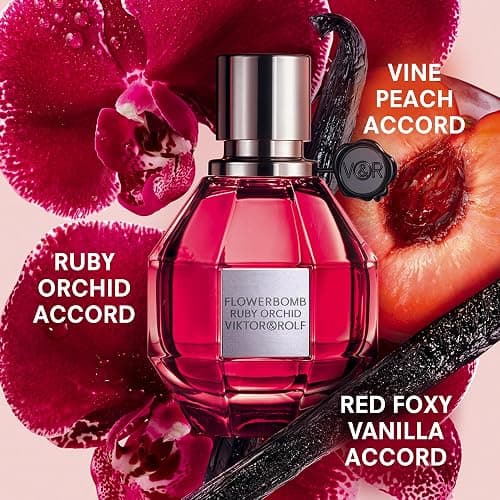 Viktor&Rolf - Flowerbomb Ruby Orchid Eau de Parfum - Women's Perfume - Floral & Fruity - with Notes of Vanilla & Peach - 1 Fl Oz thumbnail 2