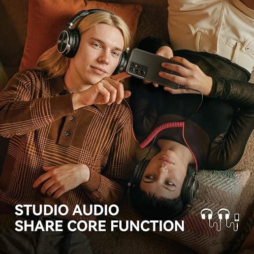 OneOdio Wired Over Ear Headphones Hi-Res Studio Monitor & Mixing DJ Stereo Headsets with 50mm Drivers and 1/4 to 3.5mm Jack for AMP Computer Recording Podcast Keyboard Guitar Laptop - Black thumbnail 5