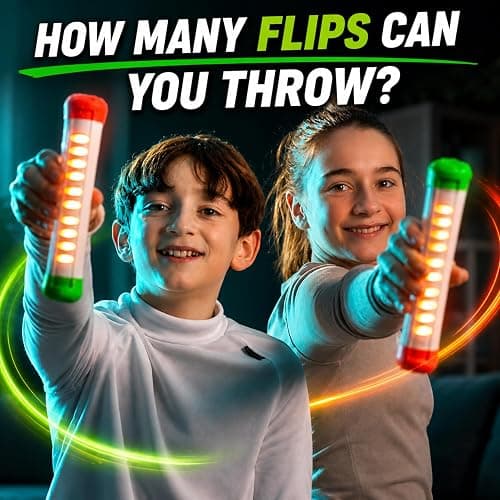 Stickflip How Many Flips can You Throw? | Electronic Flip Challenge Game | Auto-Counting Skill Toy for Kids, Teens & Adults | 10 Games Each with a High Score to Beat | Fun Gift & Party Game Ages 8+ thumbnail 6