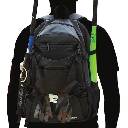 Athletico Advantage Baseball Bag - Baseball Backpack With External Helmet Holder for Baseball, T-Ball & Softball Equipment & Gear for Youth and Adults | Holds Bat, Helmet, Glove, Shoes thumbnail 5