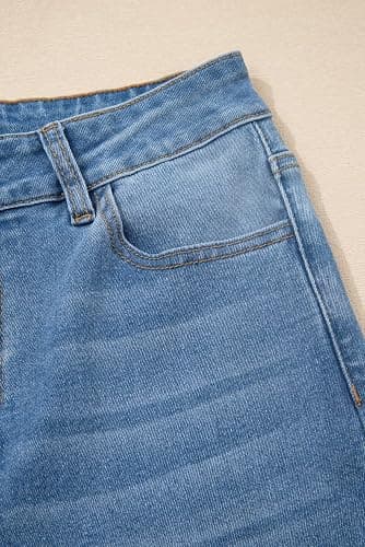 Sidefeel Flare Jeans for Women High Waisted Stretchy Bell Bottoms Wide Leg Side Seam Denim Pants thumbnail 8