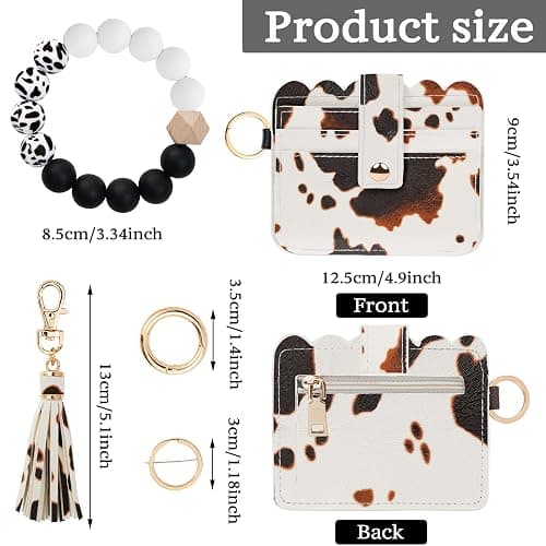 Lostars Wristlet Wallet for Women with Keychain – RFID Card Holder Small Wallet Wristlet with Key Ring thumbnail 4