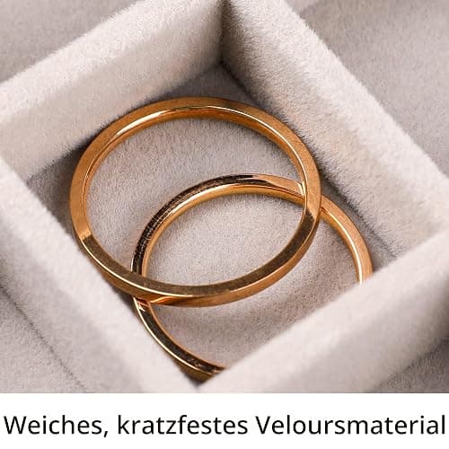 Frebeauty Acryl-Schmuck-Organizer, Ohrring-Organizer, Box mit 5 Schubladen, stapelbarer Ohrringhalter für Ringe, Ohrstecker und Armbänder (grau) thumbnail 6