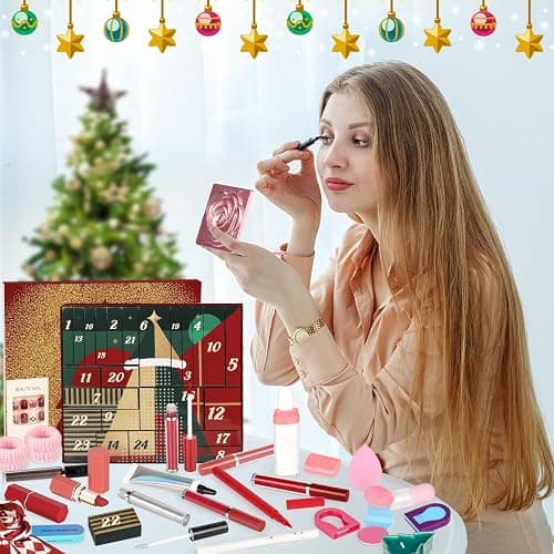 Makeup Advent Calendar 2025 for Teen Girls, 24 Individually Boxed Christmas Countdown Beauty Advent Calendar Kit Women, 2025 Advent Calendar Make Up Gift Set thumbnail 2