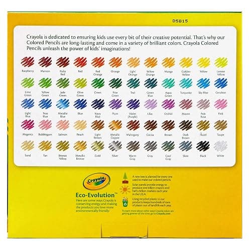 Crayola Long Barrel Colored Woodcase Pencils, 3.3 Mm, 100 Assorted Colors/Set thumbnail 4