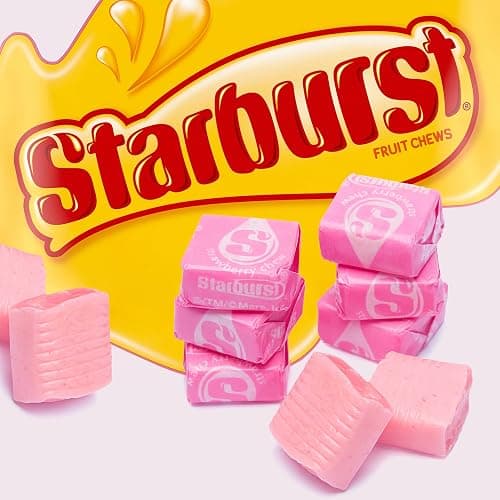 Strburst All Pink Chewy Candy -1 Pound Approx 90 Strawberry Candies - Bulk Candy Individually Wrapped Christmas Candy - Snacks for Kids and Adults - Pink Christmas Candy Bulk for Candy Buffet and Christmas Decoration thumbnail 8