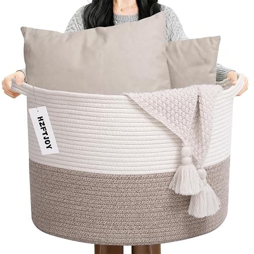 Large Basket for Blankets - Image 1