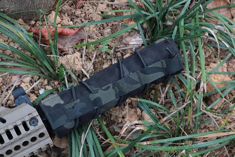 XNDSEVO - Tactical Airsoft Suppressor Cover Durable 1000D Nylon with Hook & Loop Closure and Elastic Strap thumbnail 4