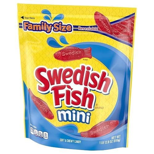 SWEDISH FISH Mini Soft & Chewy Candy, Bulk Candy, Family Size, 1.8 lb thumbnail 14