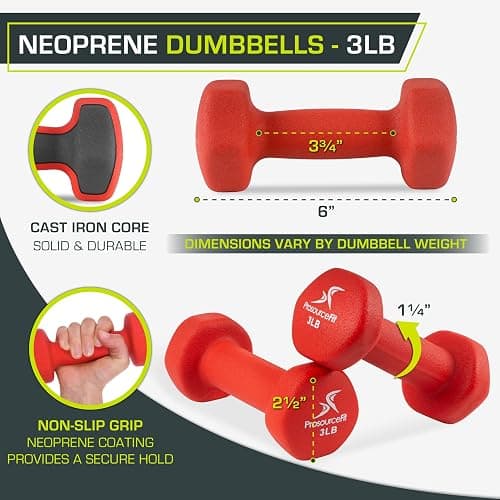 ProsourceFit Neoprene Dumbbell Coated for Non-Slip Grip thumbnail 2