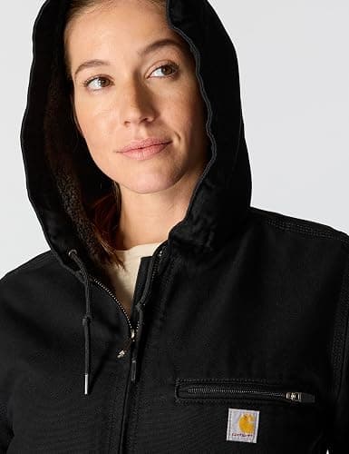 Carhartt Women's Loose Fit Washed Duck Sherpa Lined Jacket thumbnail 3