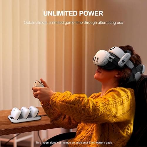 BOBOVR BD3 Charging Dock+B100 Combo, Providing Fast Charging for 3*B100, 30W Power, 0-80% in Just 1 Hour thumbnail 6