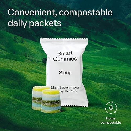Elo Non-Groggy Sleep Gummies for Restful Recovery | with Magnesium, L-Theanine & Low-Dose Melatonin | Fall Asleep Faster, Wake Refreshed | Sugar-Free, Vegan | 28 Servings thumbnail 7