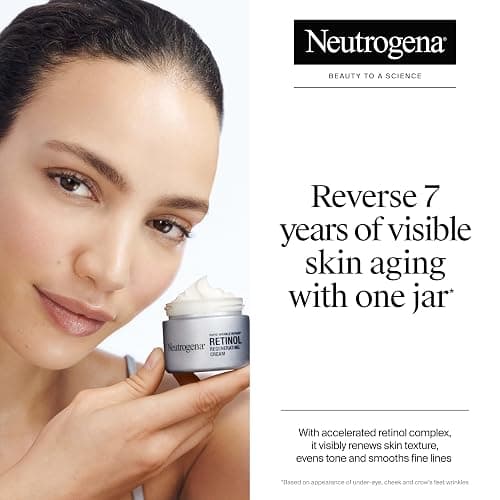 Neutrogena Rapid Wrinkle Repair Retinol Face Moisturizer, Daily Anti-Aging Face Cream with Retinol & Hyaluronic Acid to Fight Fine Lines, Wrinkles, & Dark Spots, 1.7 oz thumbnail 2