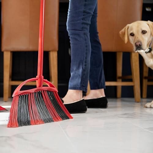 O-Cedar One Sweep Broom & Step-On Dustpan Set | Patented Wave Bristles Remove Over 99% of Dirt in One Pass | Lightweight & Quiet for Pet-Friendly Cleaning thumbnail 18
