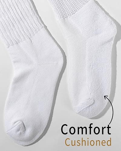 HONGTEYA Slouchy Crew Socks for Women Soft Scrunch Socks Cute Fashion Retro for Boot Sneakers Size 5-11 thumbnail 7