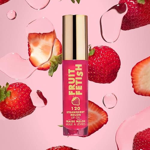Milani Fruit Fetish Lip Oil with Vitamin E for Instant Hydration, Fruit Extract Infused Lip Treatment and Moisturizing Lip Gloss - Strawberry Melon - 120 - Strawberry Melon thumbnail 4