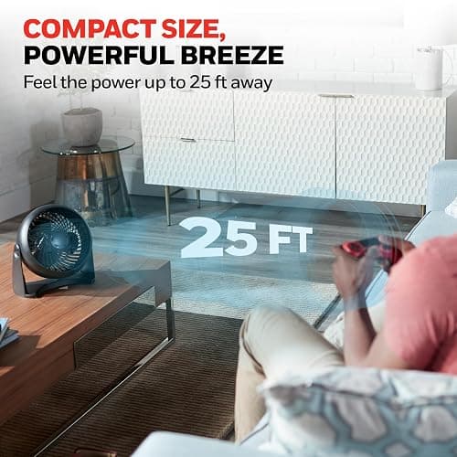 Honeywell HT-900 TurboForce Air Circulator Fan Black thumbnail 4