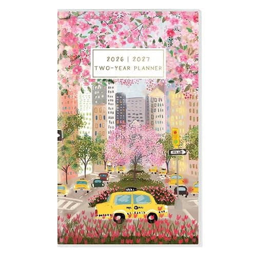 Graphique 2 Year Pocket Planner | 29 Month Organizer, Aug. 2025 – Dec. 2027 | Monthly Calendar & Notes Spreads | Marked Holidays | Joyful Landscapes| 3.75” x 6" - Image 1