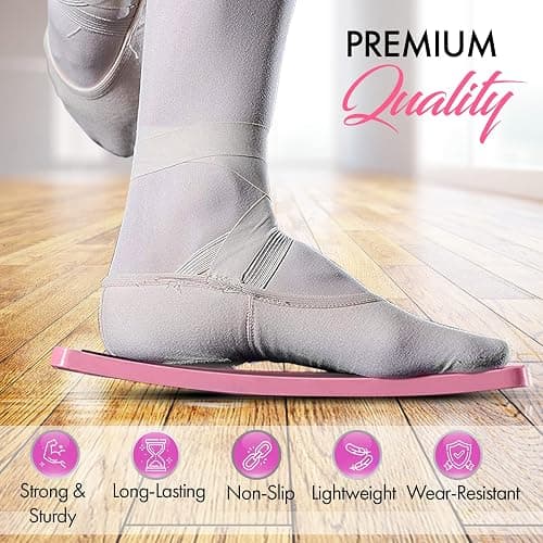 Zenmarkt Turning Boards for Dancers - Ballet Spin Boards for Dancers, Ice Skaters, Cheerleaders, and Gymnasts - Specially Designed to Improve Your Turns, Balance, and Stability - Home Dance Equipment thumbnail 2
