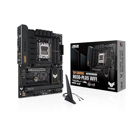 ASUS TUF GAMING B650-PLUS WIFI AMD Ryzen AM5 ATX motherboard, 14 power stages, PCIe 5.0 M.2 support, DDR5 memory, WiFi 6 and 2.5 Gb Ethernet, USB4 support and Aura Sync - Image 1