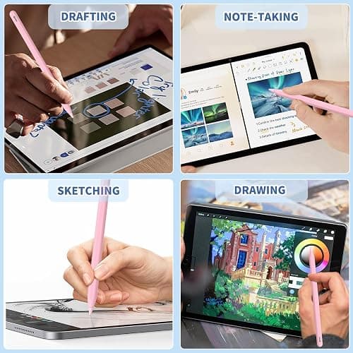 iPad Pencil for 9th & 10th Generation, Fast Charge Stylus Pen for Palm Rejection and Tilt Sensitivity, Compatible with iPad Pro 11/12.9in, Mini 5/6, iPad 6/7/8/9/10, Air 3/4/5 (PK) thumbnail 6