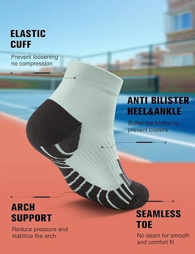 TENYSAF Mens Compression Socks for Running: Anti-Blister Ankle Socks 3 Pairs Athletic Socks for Runners Outdoor Hiking 2026 thumbnail 5