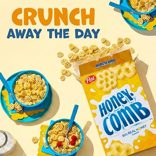 Honeycomb Breakfast Cereal, Made with Real Honey, 10 oz Box | Made With Whole Grain, No Artificial Colors And Flavors, Dye Free, On The Go Treat, Snack For Kids And Adults thumbnail 5