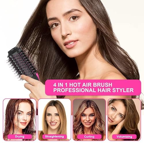 Hair Dryer Brush Blow Dryer Brush in One - Plus 2.0 One-Step Hot Air Brush - 4 in 1 HairDryer Styler and Volumizer for Drying Straightening Curling Volumizing Hair thumbnail 9